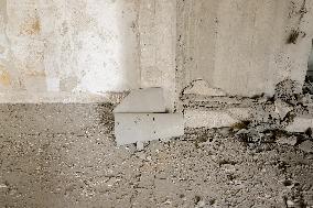 Rubble Inside The Abdel Fattah Hamoud School - Gaza