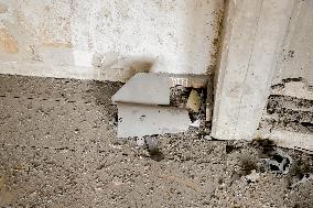 Rubble Inside The Abdel Fattah Hamoud School - Gaza