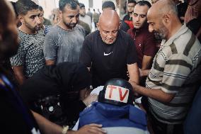 Funeral Of Al-Aqsa TV Cameram - Gaza