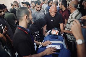 Funeral Of Al-Aqsa TV Cameram - Gaza