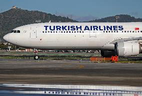 Airbus A330 On The Runway At Barcelona Airport