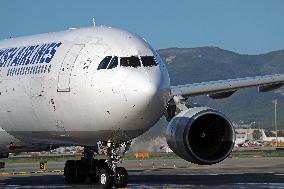 Airbus A330 On The Runway At Barcelona Airport