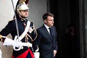 French President Macron Hosts Ukrainian President Zelensky In Paris