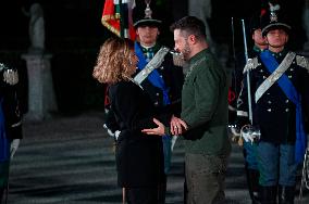 Giorgia Meloni Receive Zelensky At Villa Pamphilj