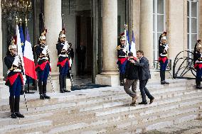 French President Macron Hosts Ukrainian President Zelensky In Paris