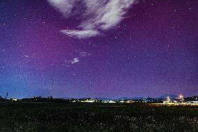 Northern Lights Over Milan