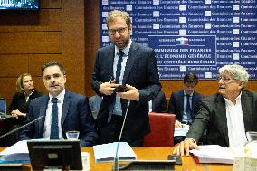 French Minister of Economy Hearing at the National Assembly - Paris