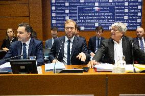 French Minister of Economy Hearing at the National Assembly - Paris