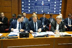 French Minister of Economy Hearing at the National Assembly - Paris