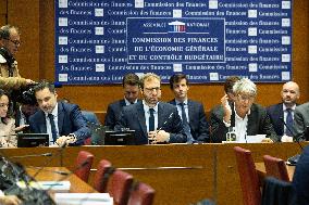 French Minister of Economy Hearing at the National Assembly - Paris