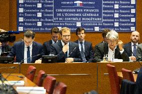 French Minister of Economy Hearing at the National Assembly - Paris