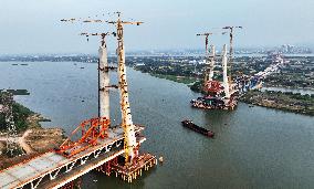 China First 350km/h Mixed-layer Bridge in Nanchang