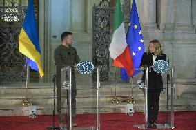 Villa Doria Pamphilj, statements to the press by the Prime Minister and the President of Ukraine