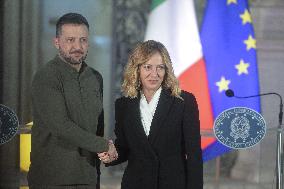 Villa Doria Pamphilj, statements to the press by the Prime Minister and the President of Ukraine