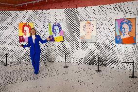 Princess Beatrix Attends 'Queens by Andy Warhol' Exhibition - Apeldoorn