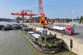 Siyang Port on the Beijing-Hangzhou Grand Canal in Suqian