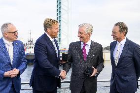 King Willem-Alexander And King Filip Open New Lock - Terneuzen