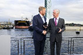 King Willem-Alexander And King Filip Open New Lock - Terneuzen