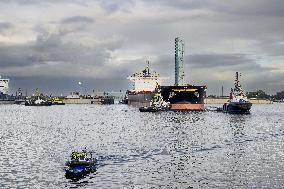 King Willem-Alexander And King Filip Open New Lock - Terneuzen