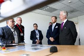 King Willem-Alexander And King Filip Open New Lock - Terneuzen