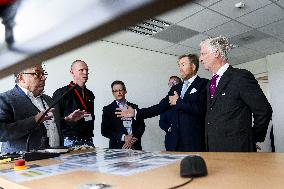 King Willem-Alexander And King Filip Open New Lock - Terneuzen