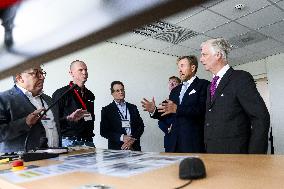 King Willem-Alexander And King Filip Open New Lock - Terneuzen