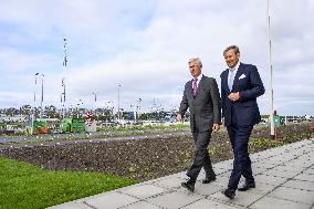 King Willem-Alexander And King Filip Open New Lock - Terneuzen