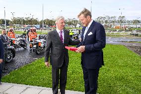 King Willem-Alexander And King Filip Open New Lock - Terneuzen