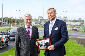 King Willem-Alexander And King Filip Open New Lock - Terneuzen