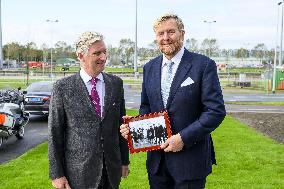 King Willem-Alexander And King Filip Open New Lock - Terneuzen