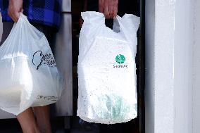 Bags And Boxes Carried By Immigrants, Ready To Be Filled With Food - Beirut