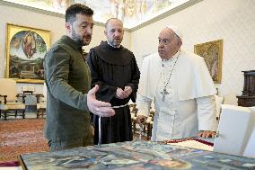 Pope Francis Meets Volodymyr Zelensky - Vatican