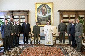 Pope Francis Meets Volodymyr Zelensky - Vatican