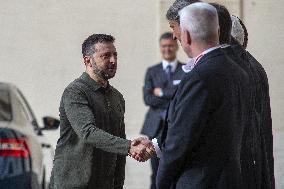 Volodymyr Zelenskyyy Visits Vatican - Italy