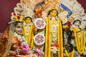 Kumari Puja On The Occasion Of Durga Puja Festival In Kolkata, India