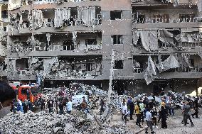 Israeli Airstrike In Beirut, Lebanon