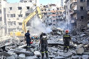 Israeli Airstrike In Beirut, Lebanon