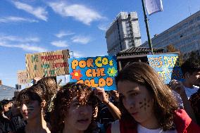 Climate Protest  In Turin