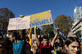 Climate Protest  In Turin