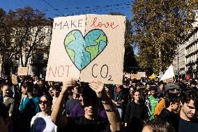 Climate Protest  In Turin