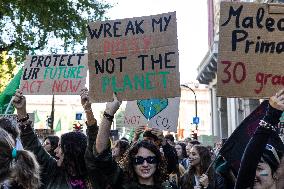 Climate Protest  In Turin