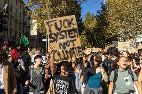 Climate Protest  In Turin