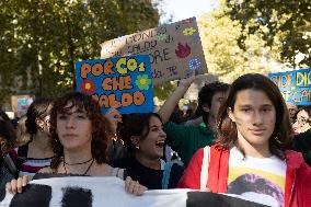 Climate Protest  In Turin