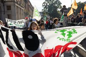 Climate Protest  In Turin