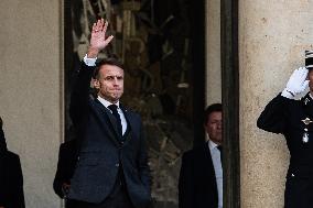 French President Macron Hosts Ukrainian President Zelensky In Paris