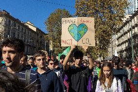 Climate Protest  In Turin