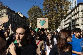 Climate Protest  In Turin