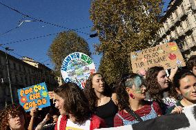 Climate Protest  In Turin