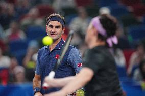 Roger Federer At ATP World Tour Shanghai Masters - China