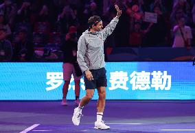 Roger Federer At ATP World Tour Shanghai Masters - China